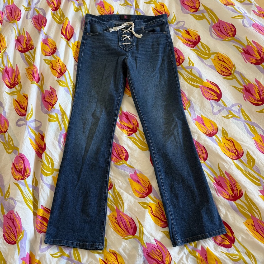 Y2K Front Tie Jeans